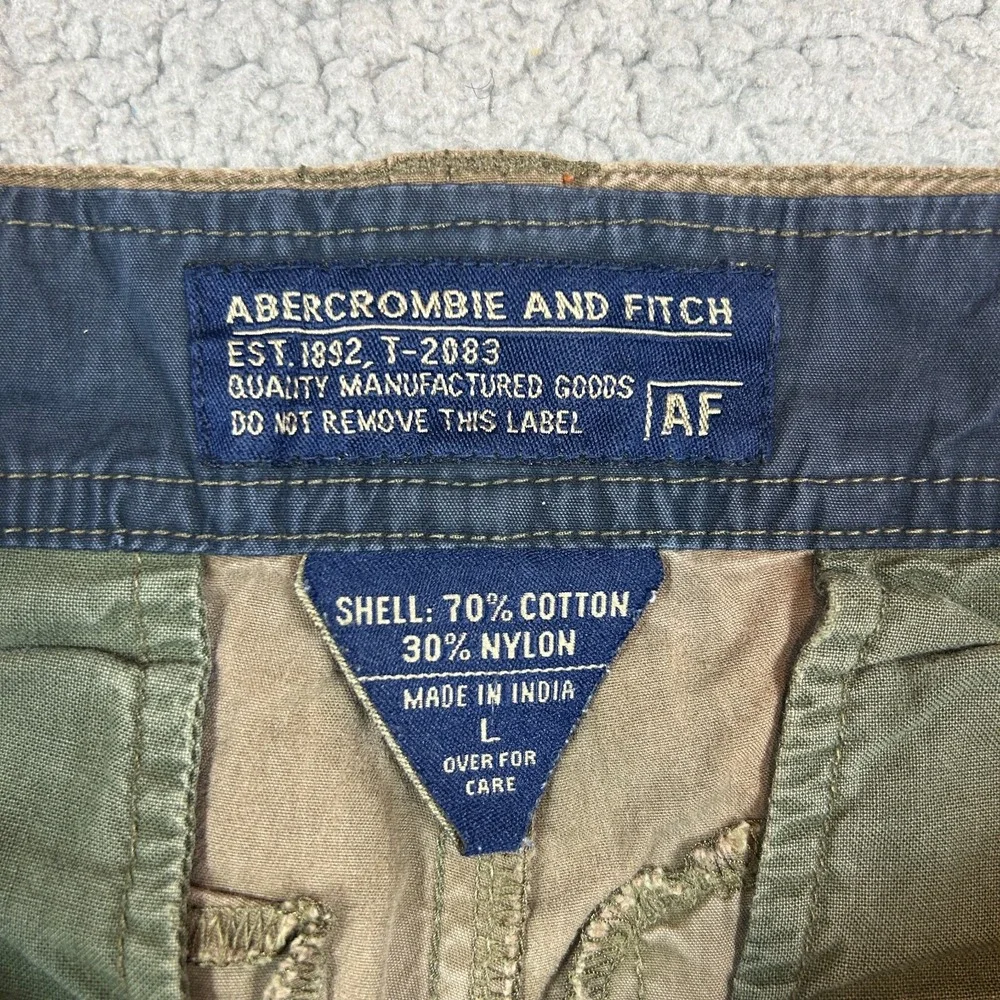 Vintage Abercrombie and Fitch Heavy Cargo Pants Mens L Baggy Utility Convertible